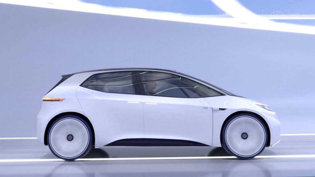 Automotive animation Electric VW ID