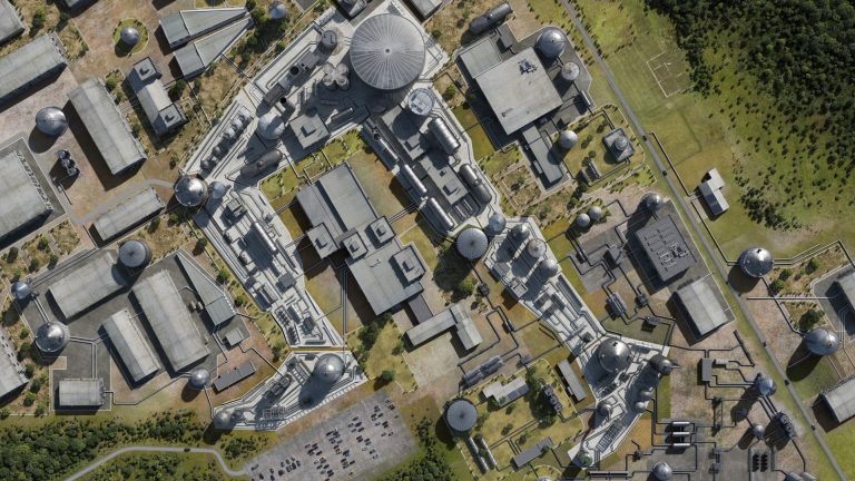 CGI Visual ABB Industrial Plant Running 3D Image